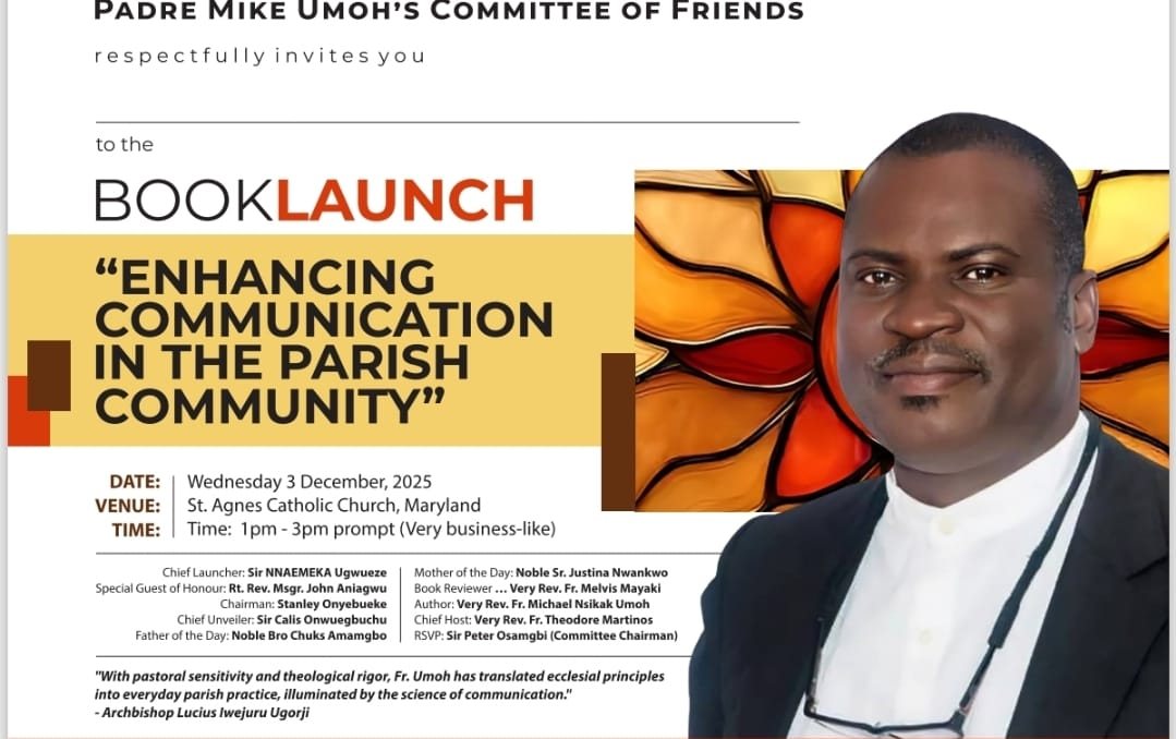 Invitation from Padre Mike Umoh’s Committee of Friends to the book launch