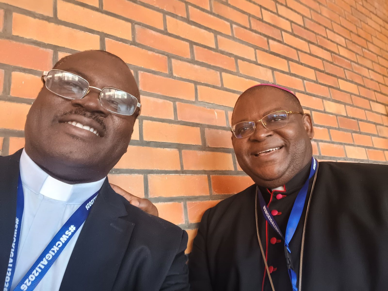 Padre Mike with fellow clergy at the SIGNIS World Congress